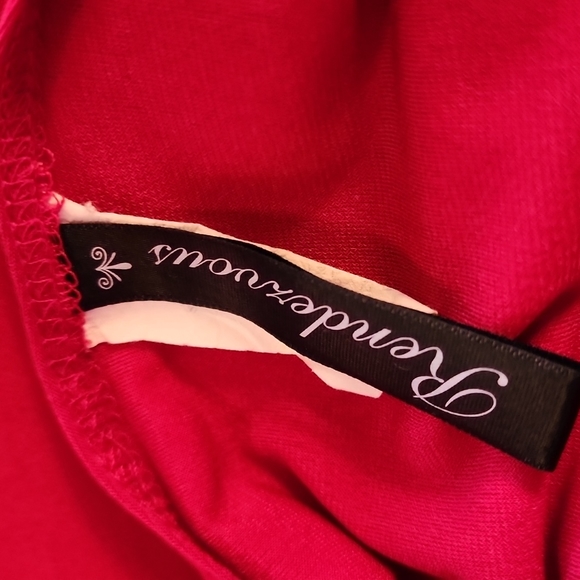 Women's red blouse by rendezvous size 3X - Picture 6 of 7